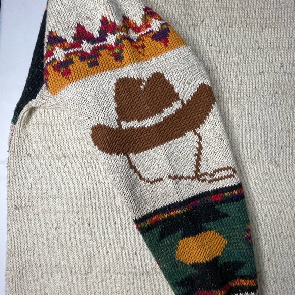 Texas Themed Cardigan Sweater - Multicolor size 1X - Picture 6 of 11